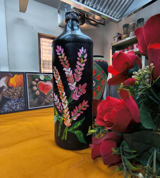 Hand-painted Decorative Bottle